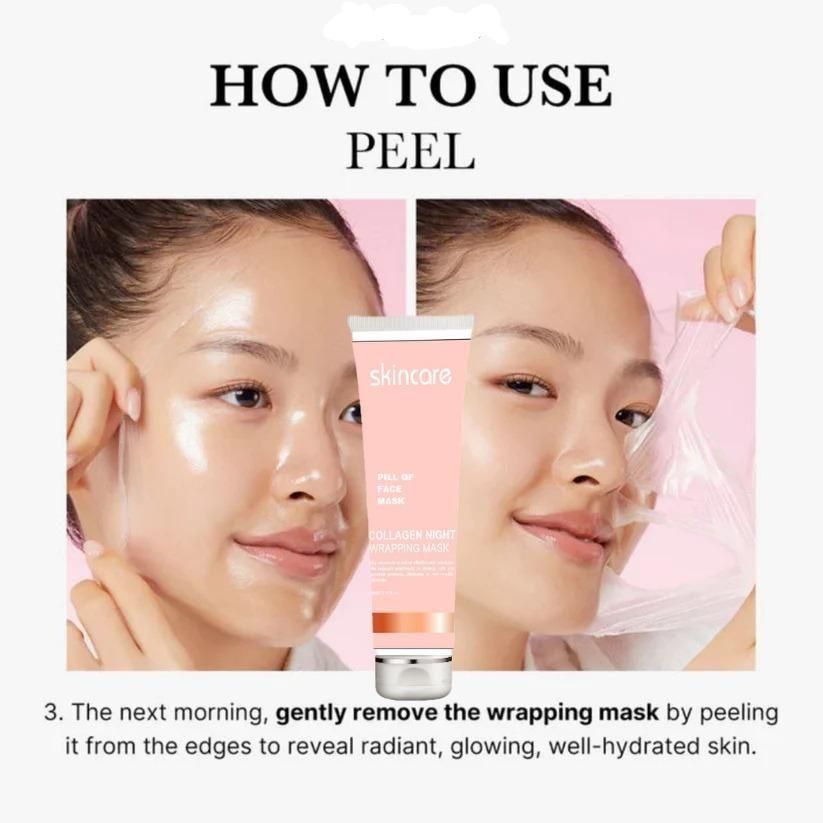Collagen Night Wrapping Peel Off Mask ( Buy 1 Get 1 Free )