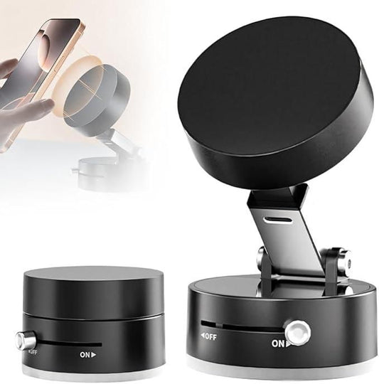 Vacuum Magnetic Suction Phone Holder – Strong, Secure & Stylish
