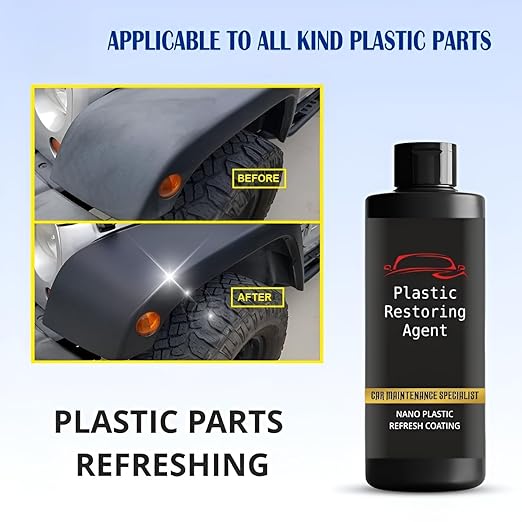 Plastic Revitalizing Coating Agent – 100ml (Pack of 2) Restore & Protect Car Plastic