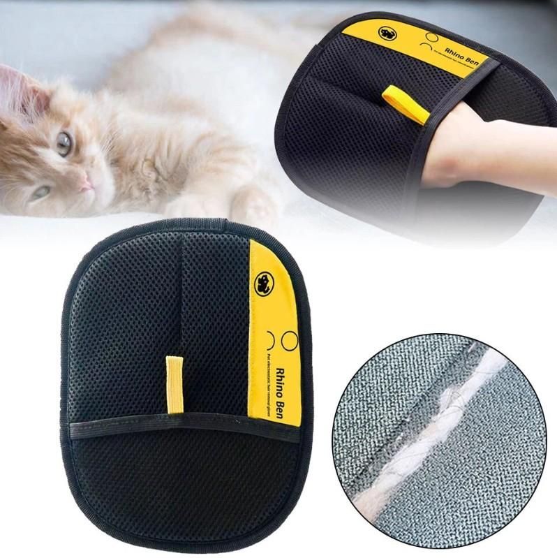 Pet Hair Removal Gloves for Dogs & Cats