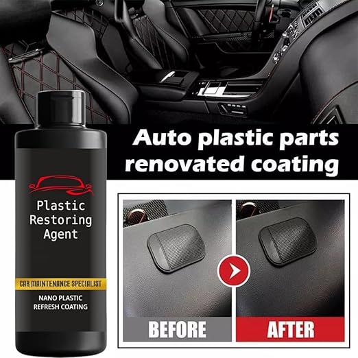 Plastic Revitalizing Coating Agent – 100ml (Pack of 2) Restore & Protect Car Plastic